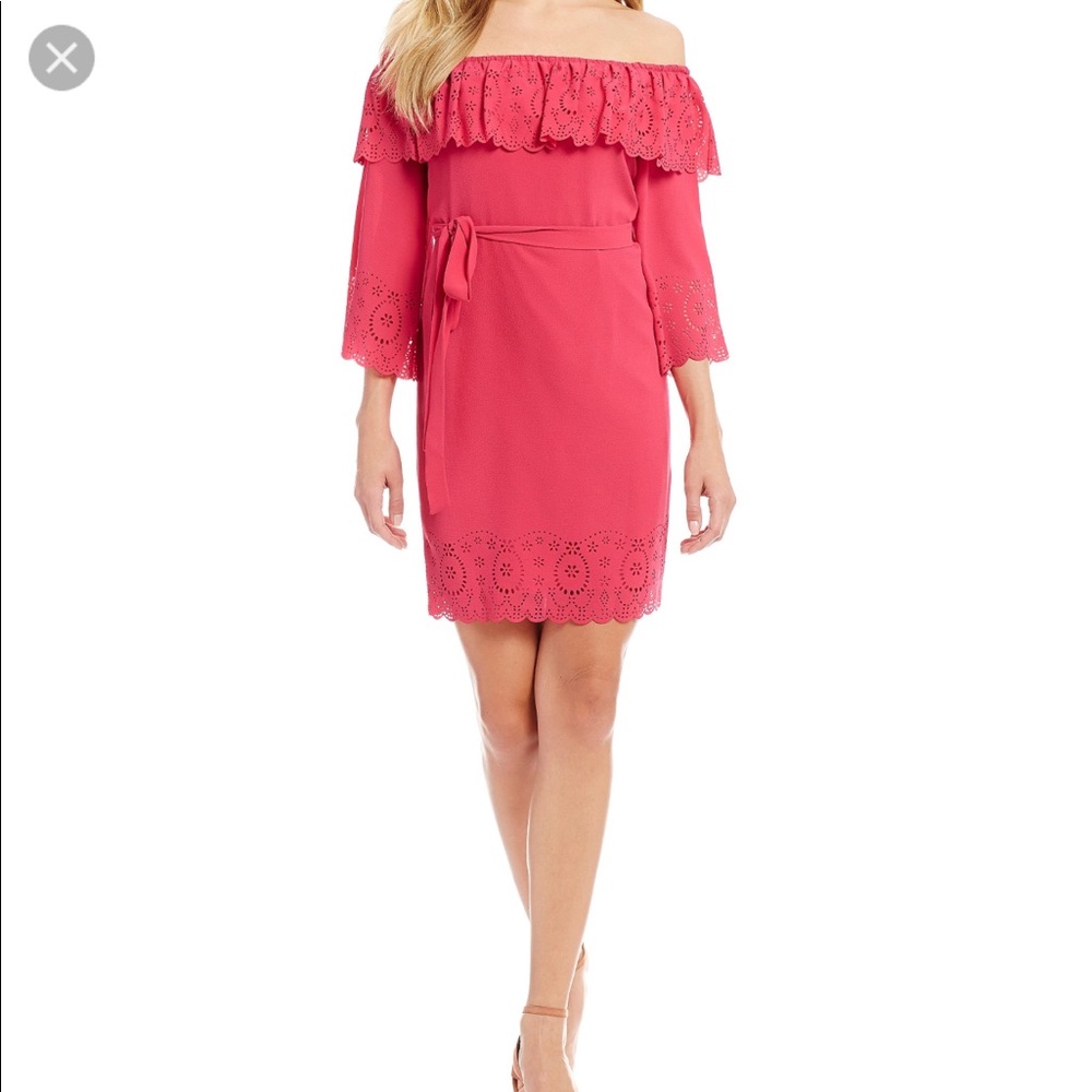 Tahari by Arthur S. Levine off the shoulder dress